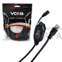 Кабель-адаптер USB3.0-repeater, удлинительный активный <Am-->Af> 5м VCOM <CU827-5M> (1/40)