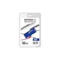 Флешка USB 32 Гб Exployd 580, USB2.0, пластик, синий