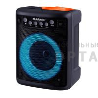 Колонка портативная DEFENDER Funky 10Вт, Light/BT/FM/USB/MIC/AUX, черно-оранжевый (1/16)
