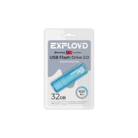 Флешка USB 32 Гб Exployd 620 , USB2.0, пластик, синий