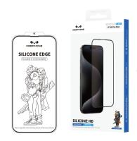 Стекло защитное, KEEPHONE SILICONE EDGE HD, 17 SERIES iPhone 17 PRO MAX BLACK