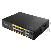 Коммутатор NETIS P110GH,10-портовый неуправляемый PoE, черный (1/20)