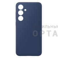 Чехол силикон COVER, бархатная подкладка в упаковке, Honor X8c, синий