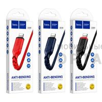Кабель USB to Lightning HOCO X59 Victory, 1m, 2.4A,  чёрный