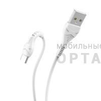 Кабель USB to Lightning HOCO X37 Cool power, 1m, 2.4A,  белый