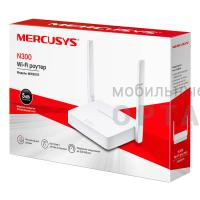 Роутер Mercusys MW301R N300 Wi- fi 802.11b, 802.11g, 802.11n 2.4 ГГц, 300Мбит/с? 2 внешние антенны.