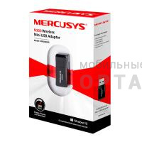 Адаптер Mercusys MW300UM Беспроводной сетевой мини USB-адаптер, скорость до 300 Мбит/с