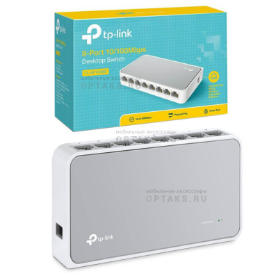 Коммутатор TP-LINK TL-SF1008D, 8 портов, Ethernet 10/100 Мбит/сек