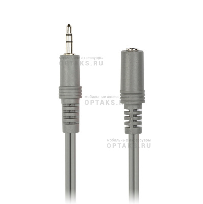 Кабель-удлинитель SMART BUY 3.5 Jack (M) - 3.5 Jack (F), стерео, аудио, 5,0 м, в пакете (1/150)