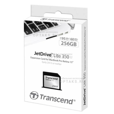 Карта расширения памяти 256 Гб Transcend JetDrive Lite 350 для Apple MacBook