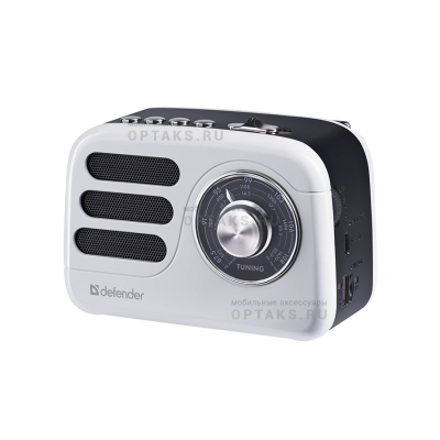 Радиоприёмник DEFENDER Signal 5Вт FM/AM/SW/BT/USB/TF/1200мАч, черно-белый (1/27)