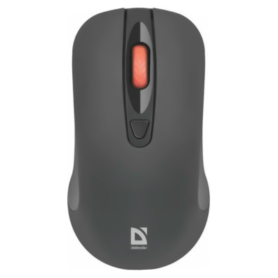 Мышь беспроводная DEFENDER Nexus MS-195, 4 кнопки,800-1600 dpi, черный (1/40)