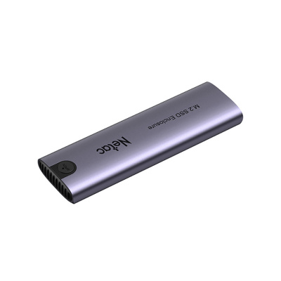 Внешний корпус Netac WH51 для M.2 SATA SSD, алюминий серый (док-станция USB Type C со встроенным боксом)