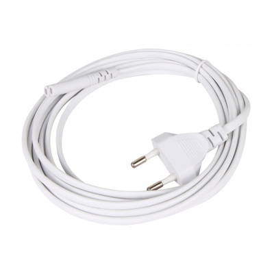 Кабель для аудио-видео техники IEC-320-C7, 2-pin 3m ,белый, iOpen<ACE023-W-3.0M> (1/100)