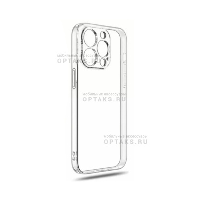 Чехол прозрачный силикон в техпаке, для iPhone 16 Pro
