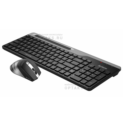 Комплект беспроводной Клавиатура + Мышь A4TECH Fstyler FB2535C клав:черный/серый мышь:черный/серый USB Bluetooth/Радио slim