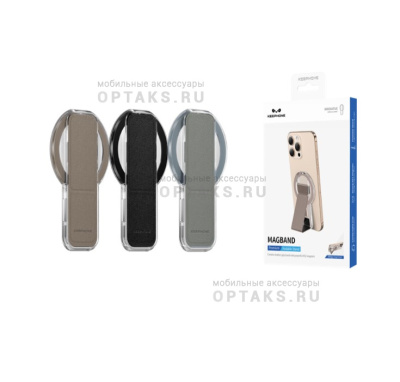 Магнитная подставка для телефона KEEPHONE MAGBAND CR-108 Black