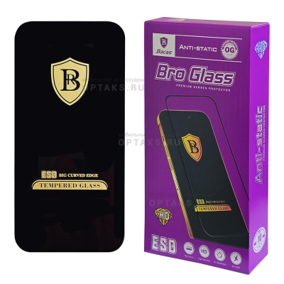 Стекло защитное Bro Glass OG, в пачке 10шт, (заказ кратно10шт/цена за 1шт), iPhone 11/XR