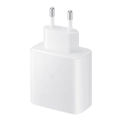 СЗУ комплект Samsung 45W PD Adapter Type-C to Type-C Cable (Качество AAA+) белый, в коробке